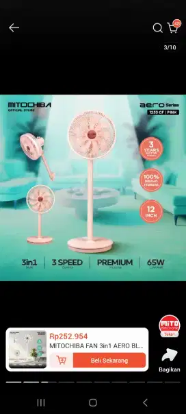 MITOCHIBA Kipas Angin 4 in 1 Aero Series16

Inch 1833CF