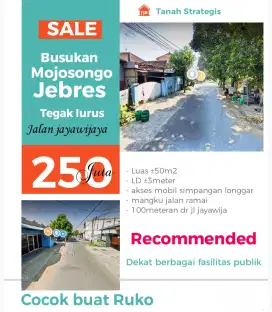Tanah 50 strategis solo