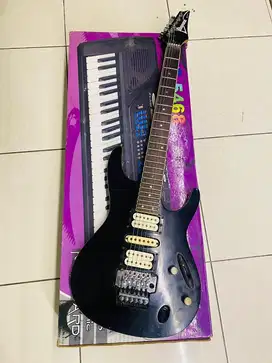 Jual satu set gitar & keyboard