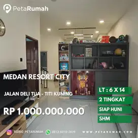 Jual murah rumah cantik medan resort city jalan deli tua medan johor