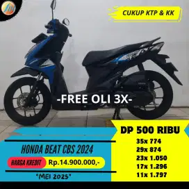 KREDIT DP CUMA 500RIBU HONDA BEAT CBS 2024 SEKEN BERGARANSI TERAWAT