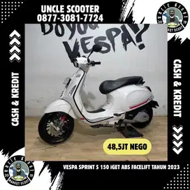 Vespa Sprint S iGET ABS FACELIFT 150ie Tahun 2023 White Innocenza