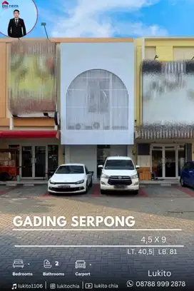 Dijual Cepat Ruko 2 Lantai Bersih Rapih Siap Pakai di Gading Serpong
