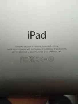 iPad apple.9 inc A 1458 kondisi mati