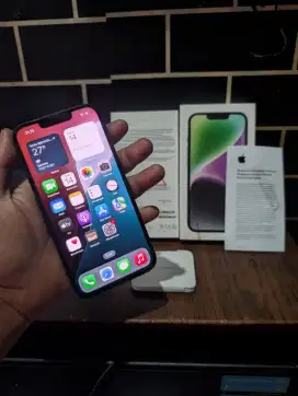 iPhone 14 128Gb iBox Mulus Normal Fullset Original Siap Pakai
