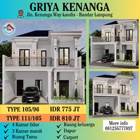 RUMAH MEWAH DUA LANTAI LOKASI STRATEGIS DI KOTA BANDAR LAMPUNG