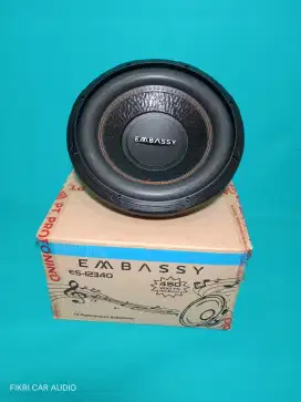 Subwoofer EMBASSY ES-12340 12inci Doublecoil Tripel magnet 450Watt