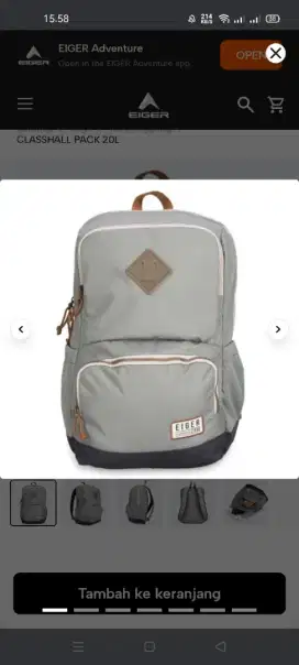 BACKPACK EIGER 20L