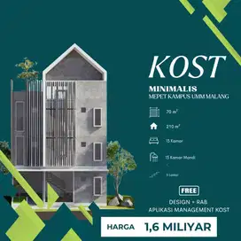 Kost Premium Selangkah Kampus Muhammadiyah Malang Tlogomas