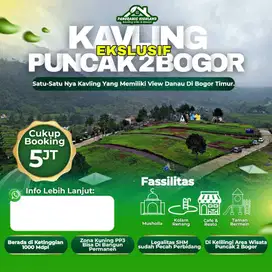 Tanah kavling Siap bangun Villa di kawasan wisata Puncak 2 Bogor