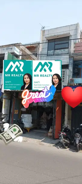 Ruko Sewa Jalan Jati Utama Margaasih Cimahi 2 lantai strategis