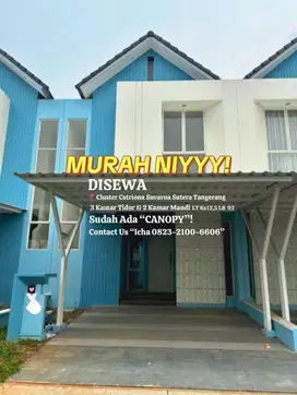 TERMURAH! DISEWA RUMAH SUDAH ADA CANOPY Di Suvarna Sutera Cikupa