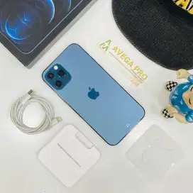 Iphone 12 pro 128gb blue mulus lengkap jual cepet !!