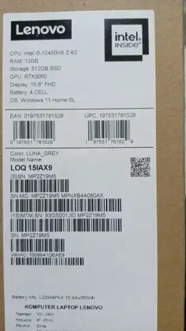 Lenovo LOQ 15IAX9