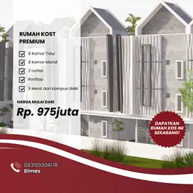 Cluster kos eksklusif jetis hanya 4 menit dari kampus