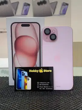 Iphone 15/128gb Pink garansi resmi november 2025 bh 100%