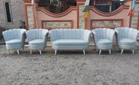 Sofa pelaminan kerang murah