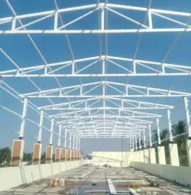 Rangka atap baja ringan terpasang