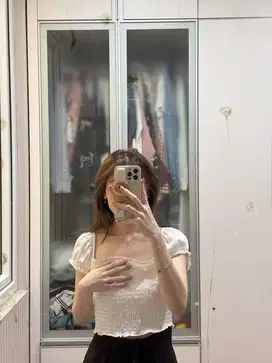 H&M broken white sabrina
