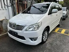 Toyota Innova V 2.0 Automatic , Bensin (2012), Putih, 4 Ban Baru