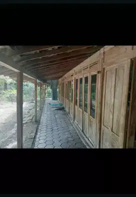 Limasan sunduk bandang kayu jati siap pindah kayu josss
