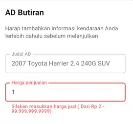 Toyota Harrier 2007. Km rendah.