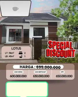 Promo  harga diskon Rumah minimalis modern dekat Pemda cibinong