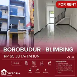 Ruko Sewa Bangunan 3 Lantai Lokasi Startegis Dekat Pasar Blimbing
