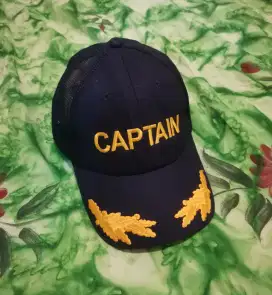 Topi CAPTAIN/ Trucker/ Biru Dongker/ OSFM