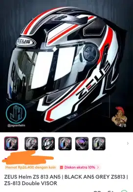 Di jual BU Zeus helm