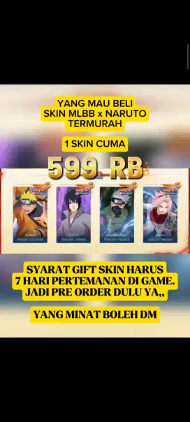 SKIN MLBB x NARUTO murahhh