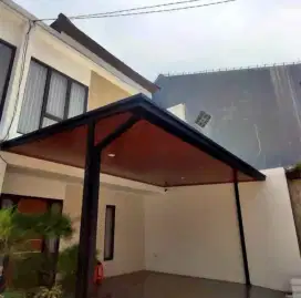 Kanopi atap alderon pelapon vpc rangka besi holloh