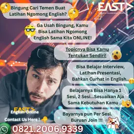 Kursus Bahasa Inggris & Bahasa Indonesia (BIPA) ONLINE
