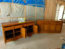 Bufet minimalis terbaru barang siap kirim full kayu jati