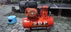 Kompressor udara SDP 1/4 Hp penggerak mesin bensin Shark