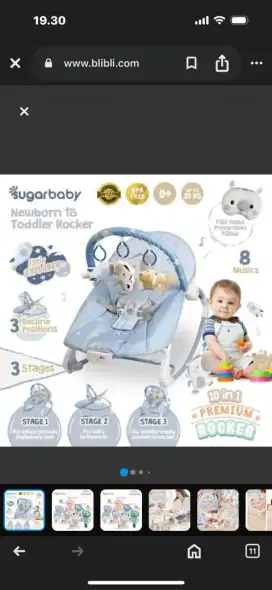 Bouncer sugar baby 10 in 1