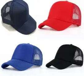 Topi jaring polos pria wanita