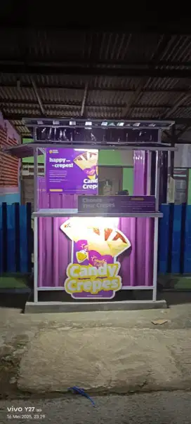 Rombong kontainer gerobak kontainer booth kontainer