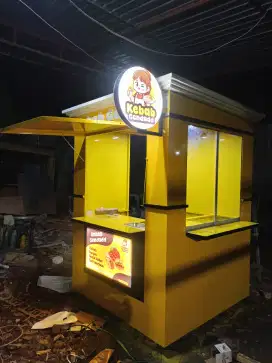 Rombong kontainer gerobak kontainer booth kontainer
