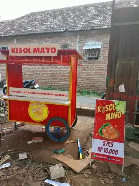 Rombong kontainer gerobak kontainer booth kontainer