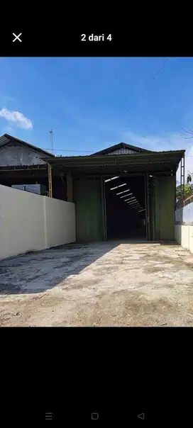 Disewakan Gudang Kawasan pergudangan industri sukoharjo solo 1650mtr