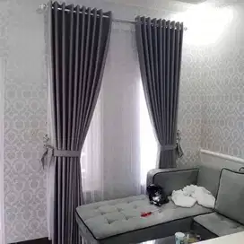Pusat Tirai Gorden Jendela Gordyn Mewah Hordeng Model Terbaru Murah