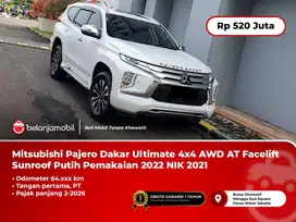 Mitsubishi Pajero Dakar Ultimate 4x4 AWD AT Sunroof Putih 2021/2022