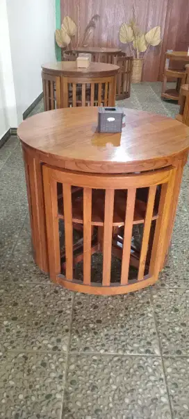 Kursi Caffe second kayu jati