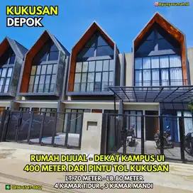 Rumah Dijual Di Kukusan Beji Dekat Kampus UI Hanya 400 Meter dari Tol