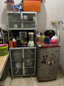 Furniture Rumah (Kulkas, Rak Piring, Meja Tv, Lemari)