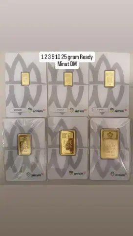 Emas Antam 1 2 3 5 10 gram RM