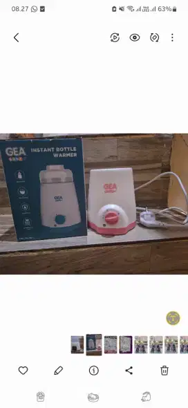 Gea Baby Instant bottle / penghangat botol susu / pemanas susu
