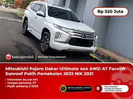 Mitsubishi Pajero Dakar Ultimate 4x4 AWD AT Sunroof Putih 2021/2022