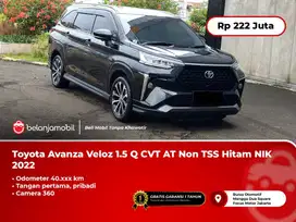 [CAMERA360] Toyota Avanza Veloz 1.5 Q CVT AT Non TSS Hitam 2022/2023
